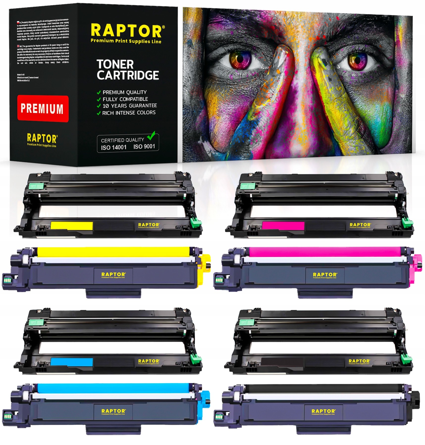 4x Toner + Bęben do Brother MFC-L3740CDN L3750