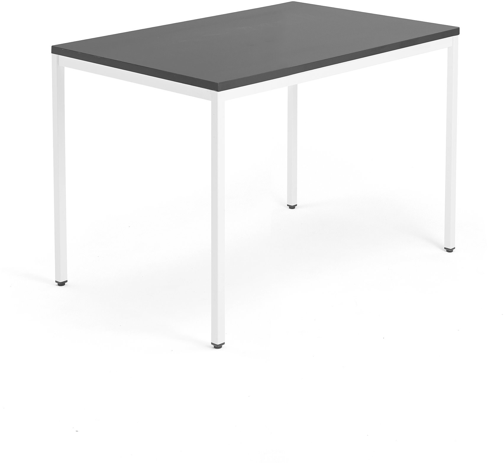 AJ Biurko Modulus rama 4 nogi 1200x800 mm biała rama czarne 1611234