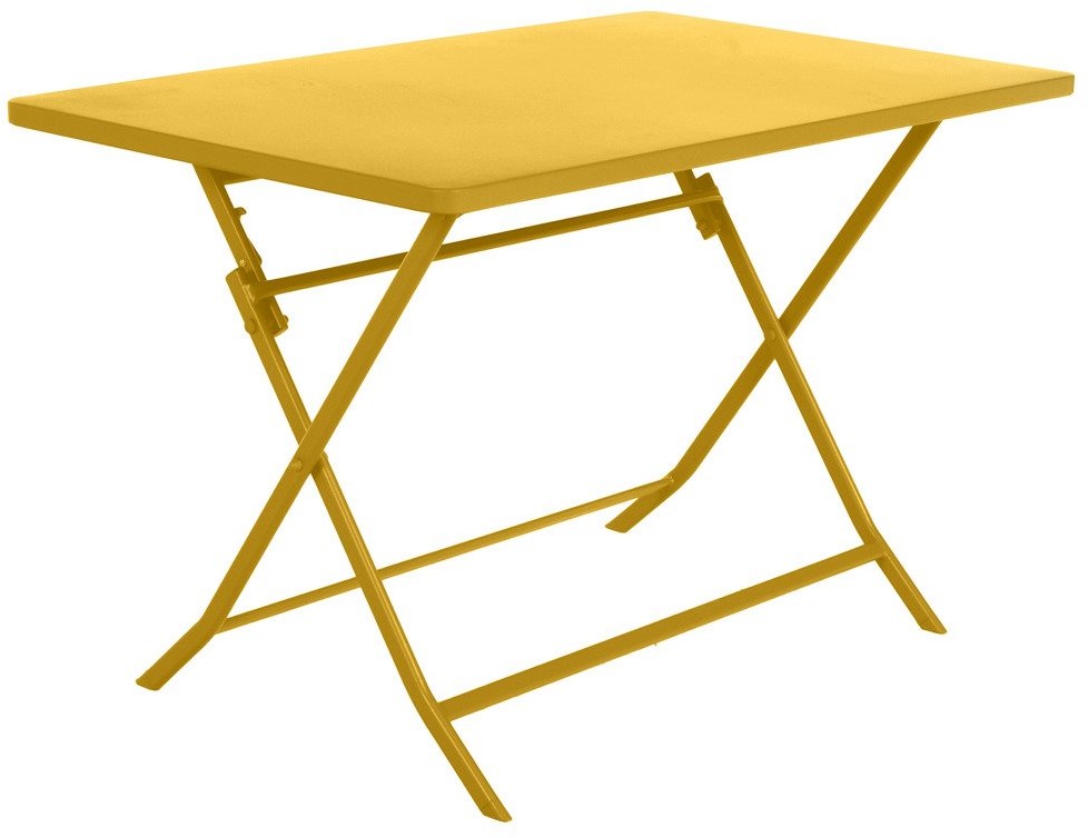 Emako Stolik balkonowy składana ława ogrodowa kolor żółty 159241