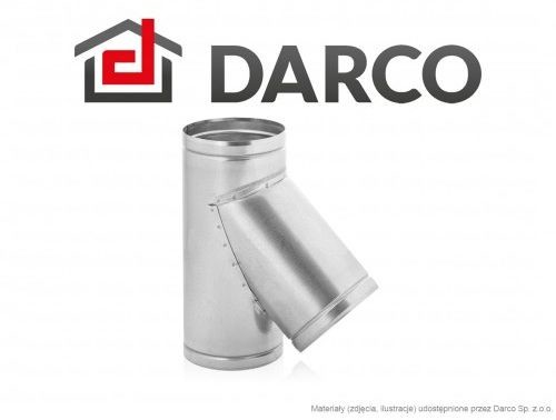 Darco Trójnik wentylacyjny 45  symetryczny 160x160mm (TRS160/45-OC)
