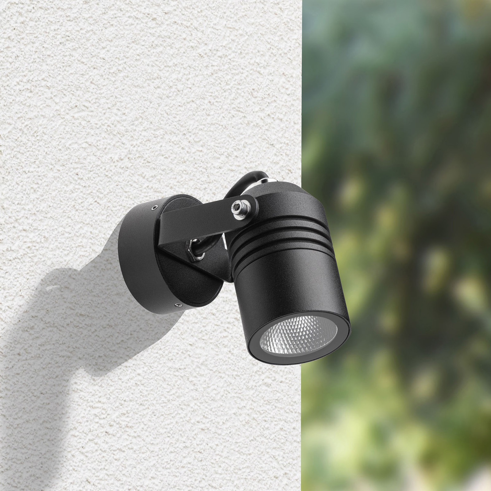 LCD Reflektor zewnętrzny LED 5019, czarny, IP65