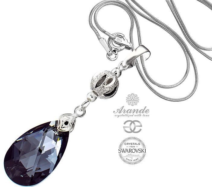 Swarovski Arande piękny naszyjnik SILVER NIGHT SREBRO 700656