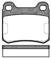 RoadHouse Zestaw klocków hamulcowych, hamulce tarczowe 2157.10