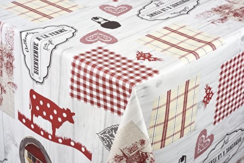 Venilia venilia obrus na stół owalny 140 x200 cm, poliester PVC, country, 1.5x140x200 cm 55055