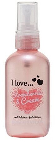 I Love Cosmetics Odświeżanie sprayu korpus z aromatem truskawki i śmietanki aksamitu truskawki z kremem orzeźwiający