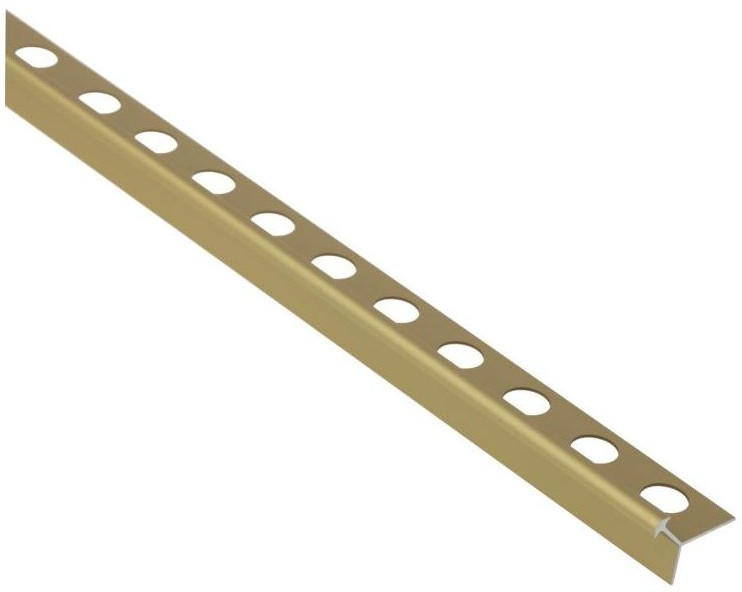 Cezar Profil do glaury Aluminium zewnętrzny 8 mm / 2.5 m Złoty