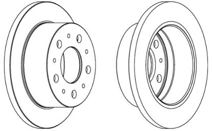 FERODO (FEDERAL-MOGUL) Tarcza hamulcowa (FEDERAL-MOGUL) DDF1574