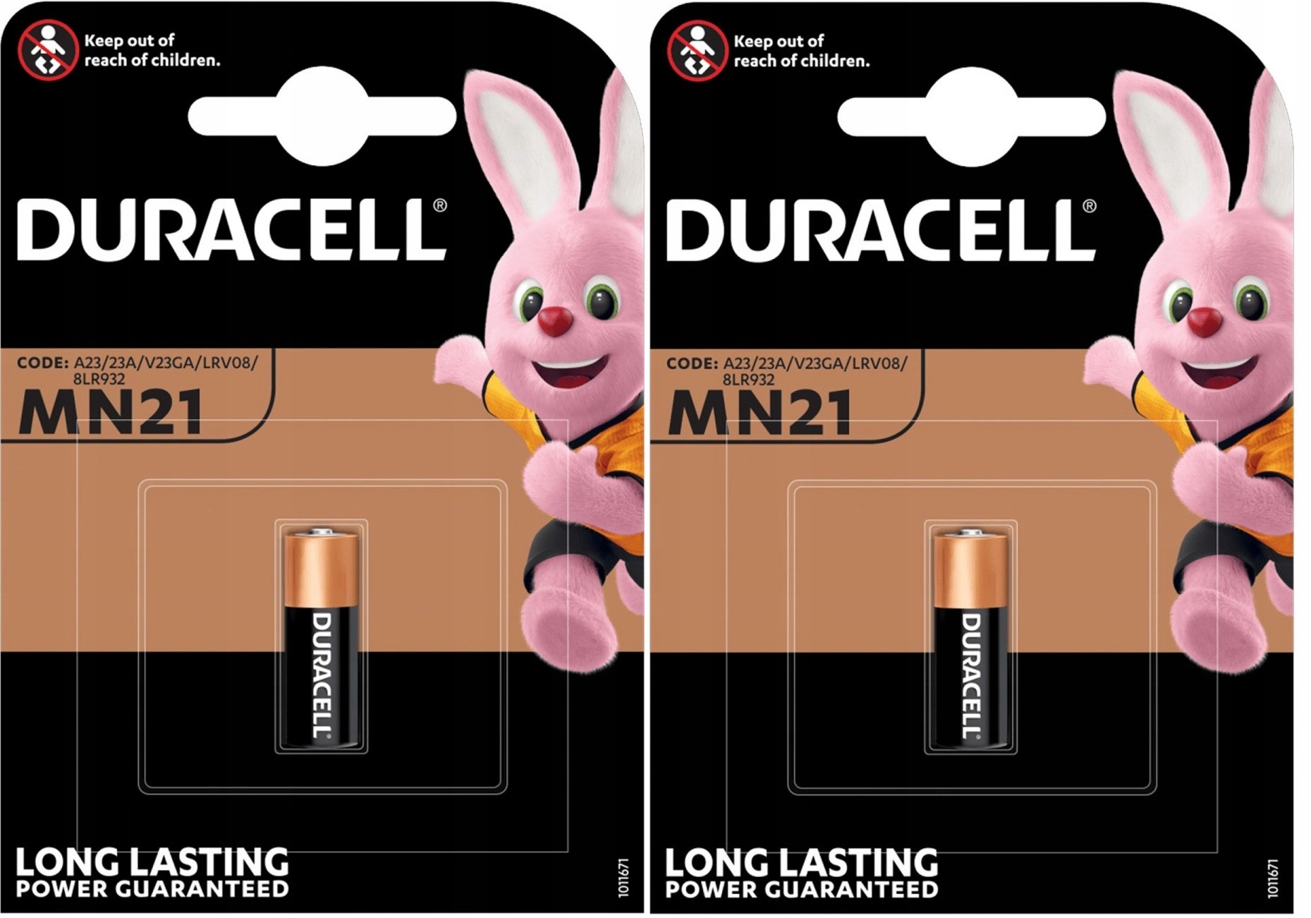 Duracell 2x Baterie 23A MN21 L1028 LRV08 MN21 12V