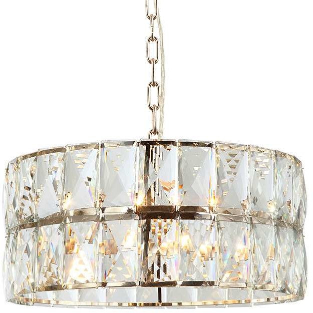 Orlicki Design Lampa 6 punktowa kryształowa wisząca Intero gold S złota okrągła - Intero gold S
