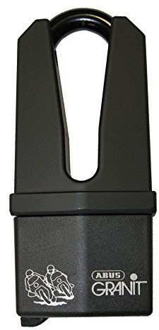 Abus granitu Quick 37/60hb70 °C/SB motocykla Zamknięcie, z zabezpieczeniem przed kradzieżą, SRA certyfikowane Czarny Czarny/czarna 6 cm 44670