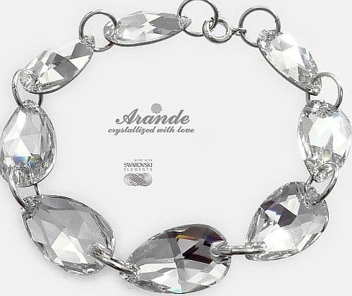 Swarovski Arande Elegancka Bransoletka Crystal Srebro 3197804966