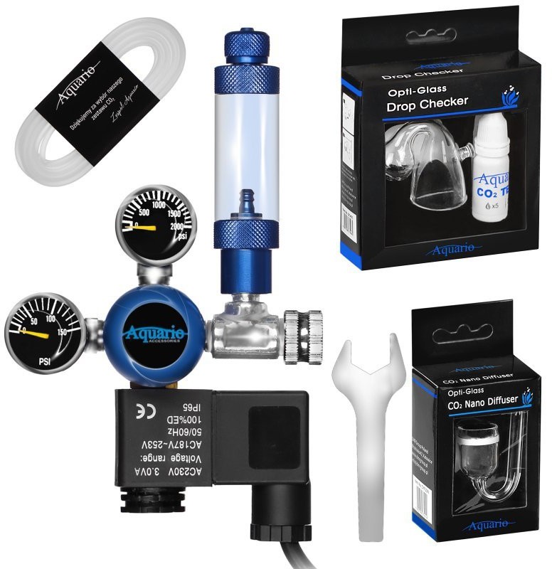 Aquario BLUE Professional - zestaw CO2 z elektrozaworem Zest.co2 Profes. BLUE