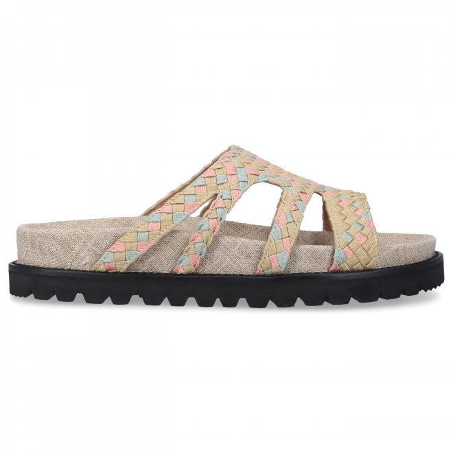 Alberta Ferretti Alberta Ferretti Sandalen 28034 bawełna beż blady róż