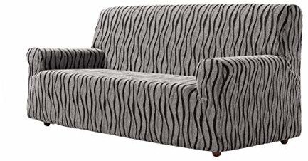 Zebra Textil 42697 elastyczna sofahusse Andromeda, 3-osobowa, szara 42697