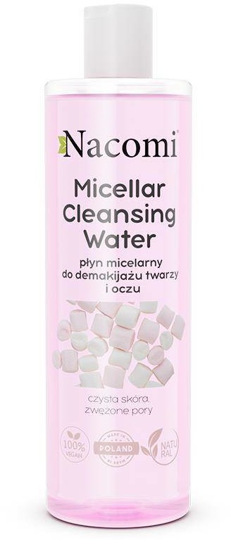 Nacomi Micellar Cleansing Water płyn micelarny do demakijażu twarzy i oczu zwężający pory 400ml 100181-uniw