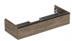 GEBERIT GEBERIT 502.313.JR.1 Szafka pod umywalkę iCon z jedną szufladą 118,4 cm x 24,7 cm x 47,6 cm orzech hickory melaminowa struktura drewna lava matowy