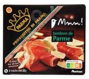 Auchan - Prosciutto di Parma Szynka parmeńska wieprzowa sur... dojrzewająca w plastrach