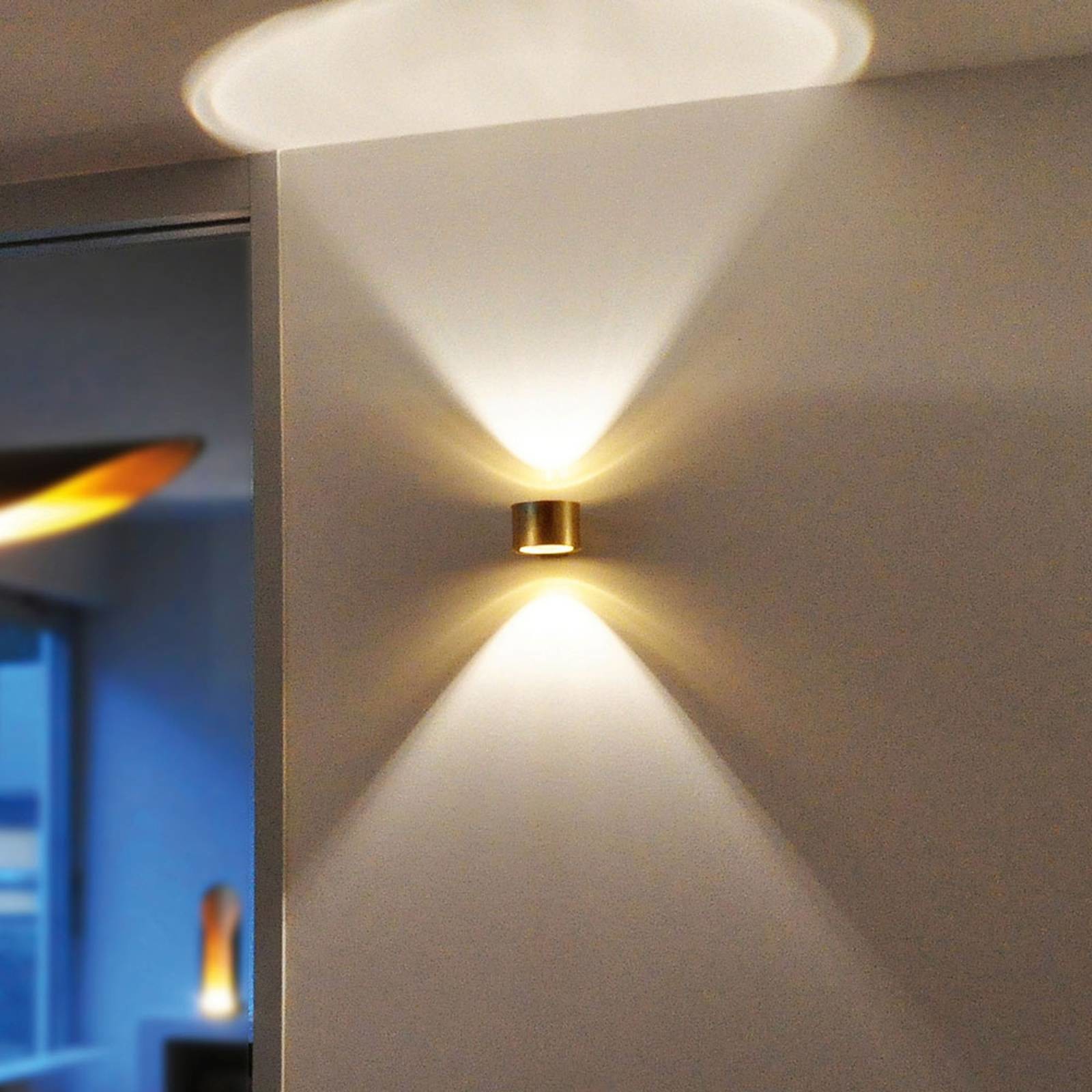 BANKAMP BANKAMP Impulse kinkiet LED up/down złoty
