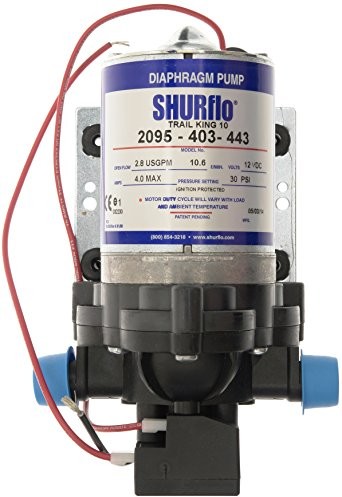 Shurflo Shurflo Trail King 10 pompa wodna, srebrna, 12 V, 30 psi 2095-403-443