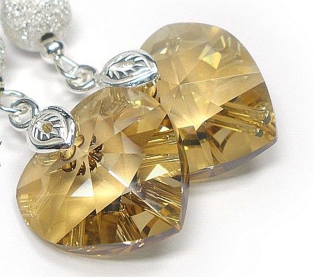 Swarovski Arande piękne długie kolczyki GOLDEN 1138046968