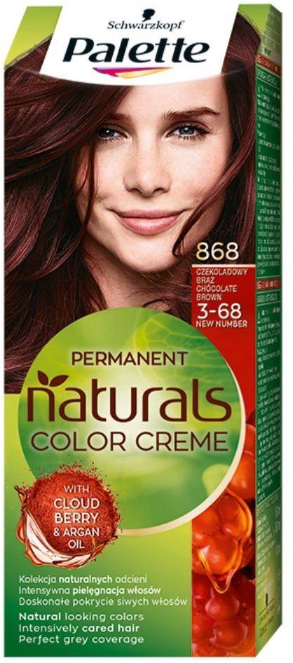 Schwarzkopf Permanent Naturals Color Creme farba do włosów trwale koloryzująca 868/ 3-68 Czekoladowy Brąz 107305-uniw