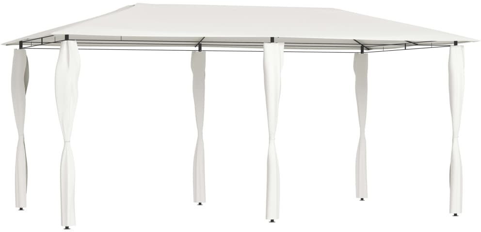 vidaXL Altana ze ścianami bocznymi, 3x6x2,6 m, kremowa, 160 g/m! 313617