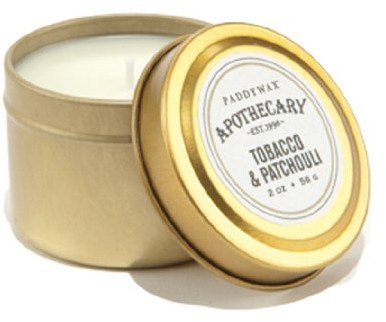 Paddywax Candles Paddy Wax świece z Collection świeca w puszka blaszana,-/smażenie strzykawki, tytoniu i paczuli APT206Z