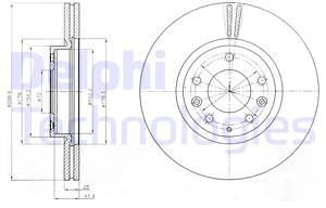 Delphi Tarcza hamulcowa BG4255C BG4255C