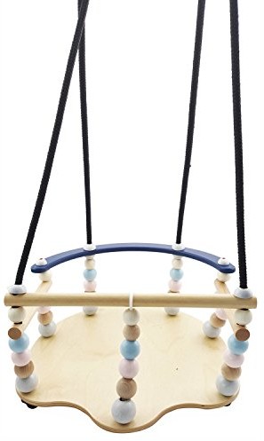 Hess-Spielzeug Hess 31102  drewnianych zabawek, kratka huśtawka de Luxe z drewna, nature