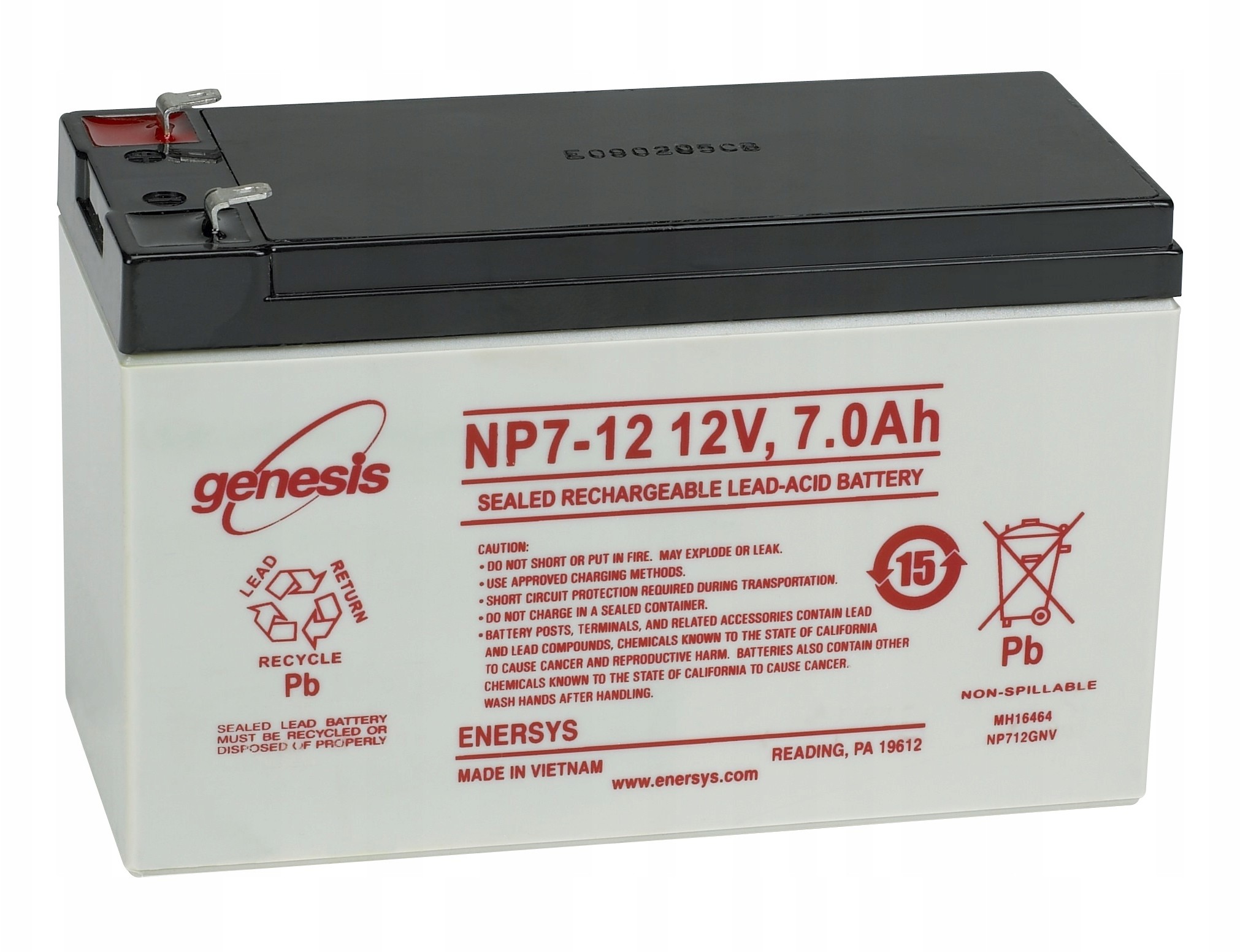 Akumulator EnerSys Genesis 12V/7Ah Np 7 Yuasa