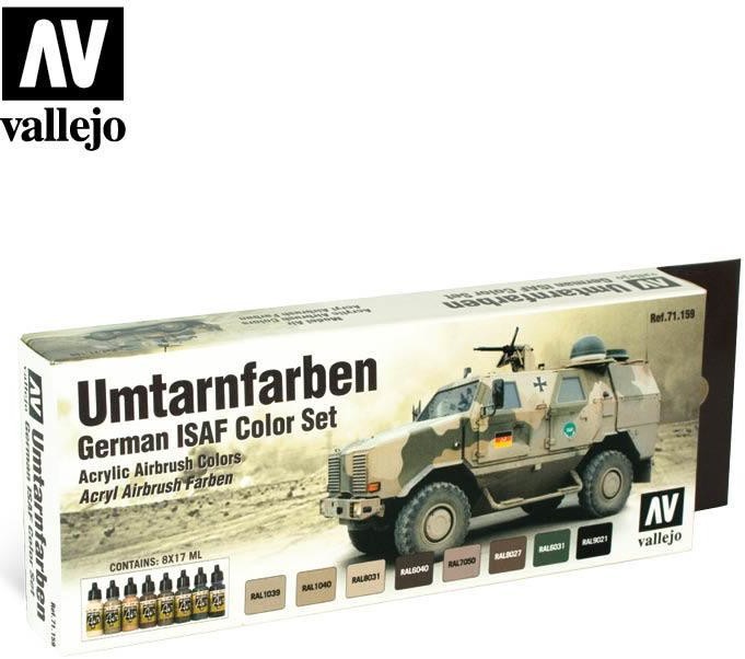 Vallejo Model Air Zestaw 8 farb - Umtarnfarben (German ISAF) Vallejo 71159