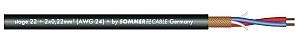 Sommer SOMMER Kabel mikrofonowy 2x0.22 krążek 100m bk Stage 22 3030744L