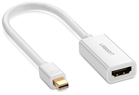 UGREEN ugreen adapter Mini DisplayPort na HDMI przewód 1080p konwerter plików video obsługuje do Apple MacBook, MacBook Pro, iMac, MacBook Air, Mac mini i lenovol ThinkPad itp, biały