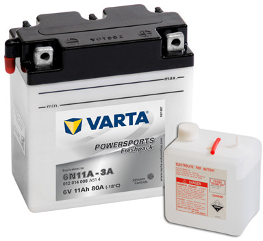 Varta MOTOR 6V 11AH 80A 6N11A-3A [122X62X132]