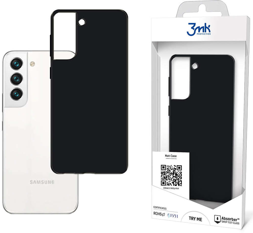 3mk Odporne etui matowe obudowa Matt Case do Samsung Galaxy S22 Black 12446X1