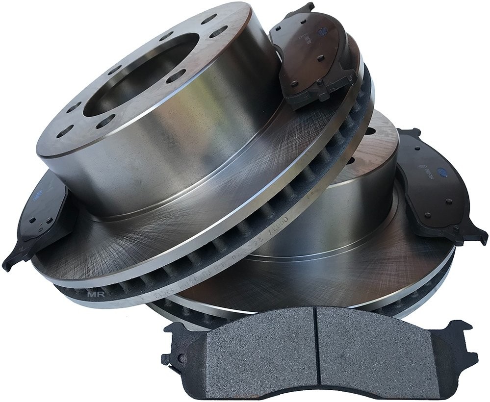 Przednie klocki + tarcze hamulcowe Dodge Ram 2003-2008 piasta 8 szpilek 53012+STD965