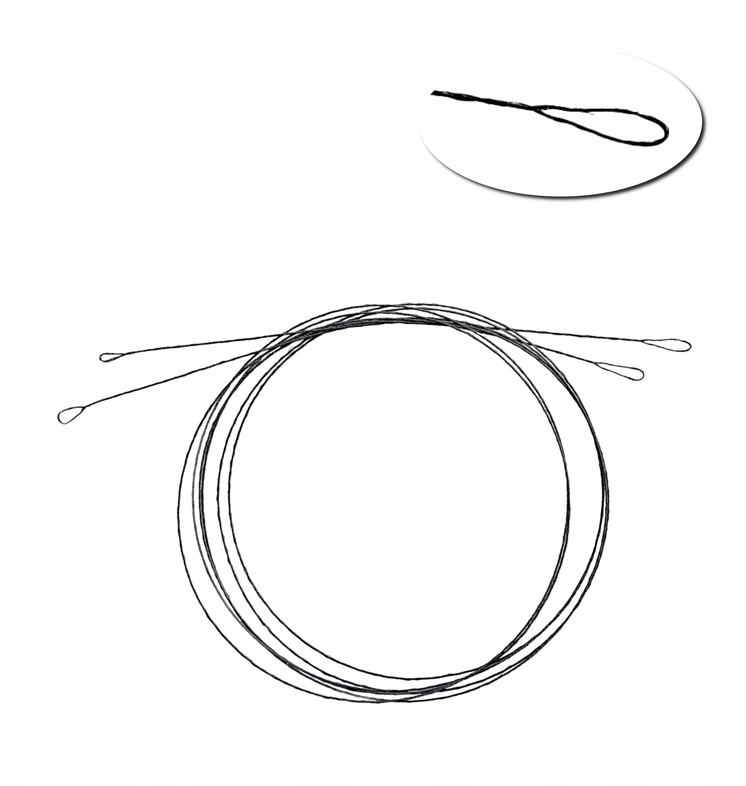 Przypony Wolframowe Niezbrojone 40 cm 12 kg - 2szt