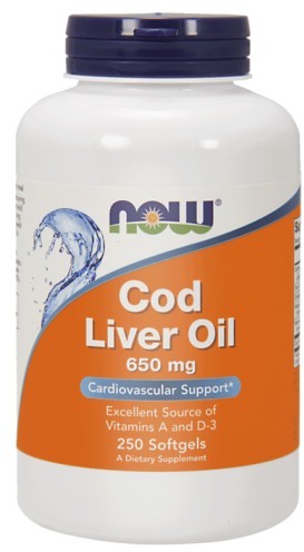 Now Foods NOW Foods Cod Liver Oil  Tran 650 mg (250 kap) AC5C-102EC