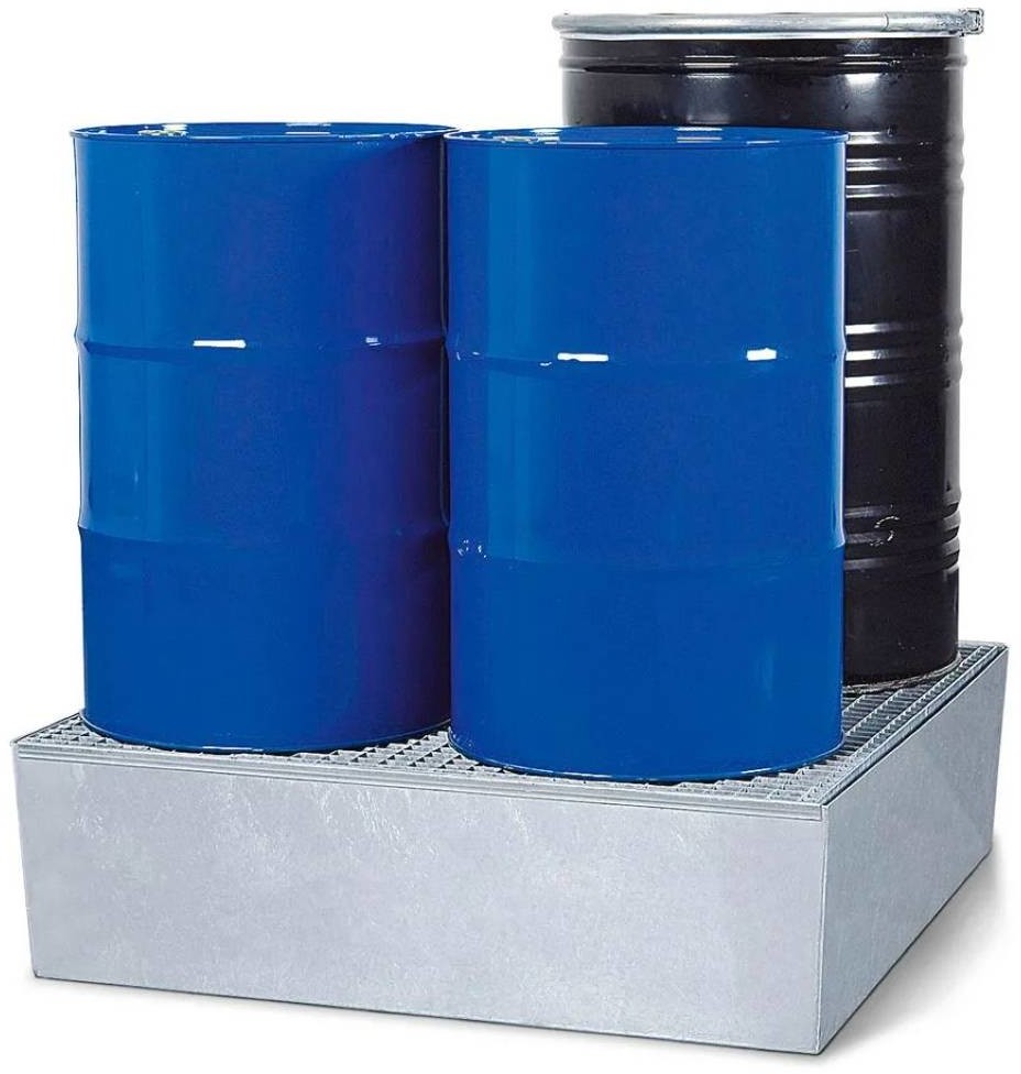 722 DENTA Wanna wychwytowa stal cynkowana z kratą na 4 beczki 200l 1250x1220x330 72279513 79513-uniw