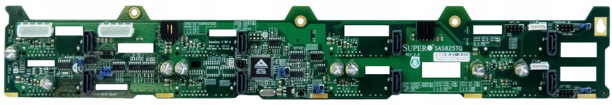 SuperMicro SAS825TQ Backplane 8x Sas / Sata 3.5''