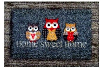 Oasiscarpets Wycieraczka do butów Deco Soft Sowy 40 cm x 60 cm 5420036630463