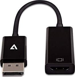 V7 Kabel  DisplayPort HDMI 0.2m czarny CBLDPHDSL-1E CBLDPHDSL-1E