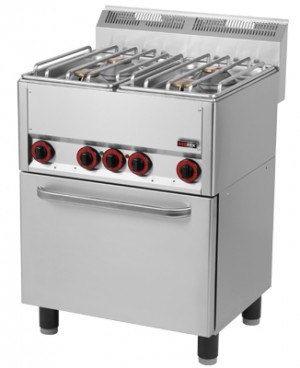 RedFox Kuchnia gazowa z elektrycznym piekarnikiem KSPT - 66 S GE 00000542