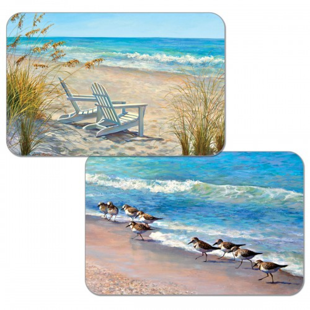 Cala Home Mata Stołowa Podkładka Plastikowa Dwustronna Cala Home Ocean View Wielokolorowa 43 X 28,5 Cm