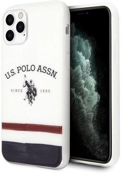 U.S. Polo Assn. USHCN65PCSTRB iPhone 11 Pro Max biały/white Tricolor Pattern Collection hurtel-63078-0