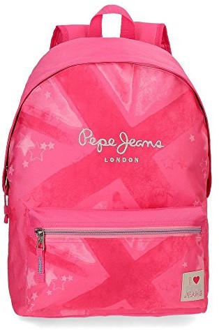 Pepe Jeans CLEA plecak szkolny, 42 cm, 22.79-litrowy, różowa