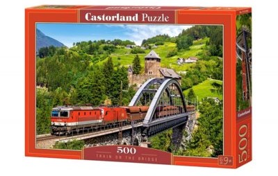 Castorland Puzzle Train on the Bridge 500