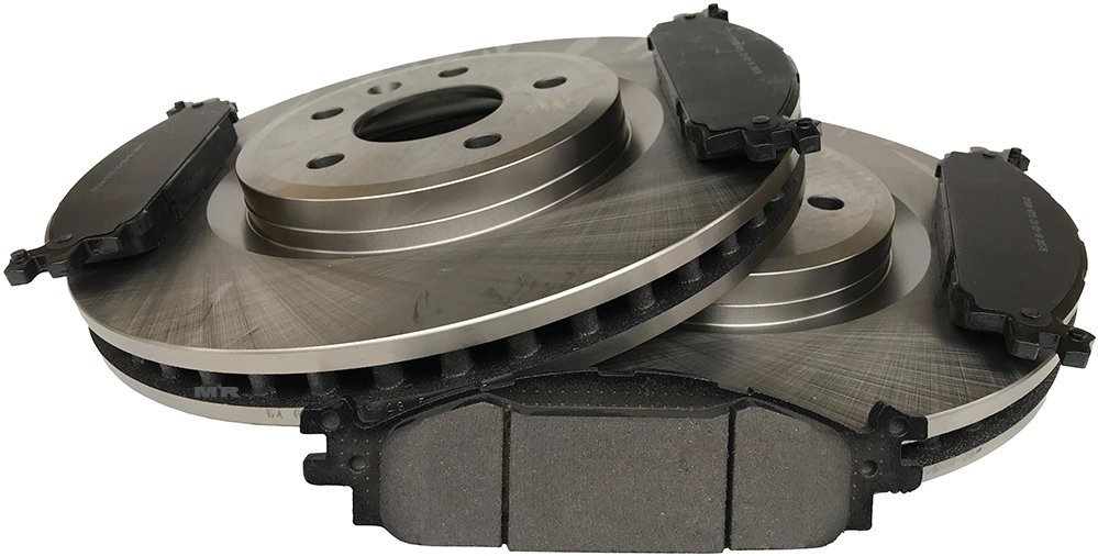 Przednie klocki + tarcze hamulcowe 325mm Lincoln MKS 2010 54166+BCD1376