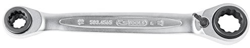 KS Tools 503.4543 4 W 1 Gear Plus przełączana klucz oczkowy z grzechotką, podwójne, 12 X 15  13 X 14 MM 503.4543