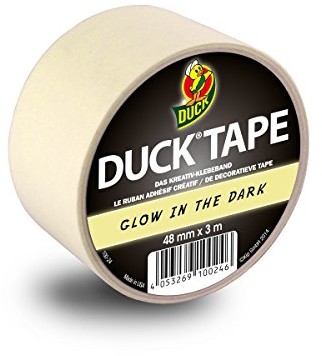 Duck Tape 104223 taśma tekstylna, 48 mm x 3 m, świeci w ciemności 100-24